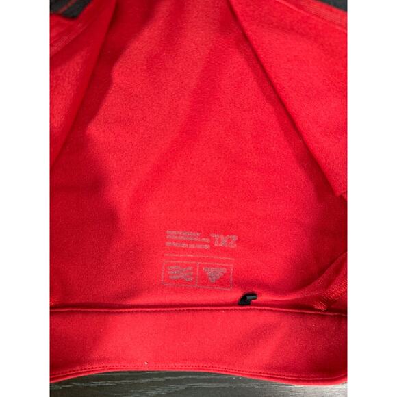 Adidas Detroit Pistons NBA Red Quarter-Zip Pullover Men’s 2XL - Picture 3 of 7